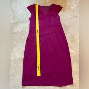 Pretty purple fuchsia magenta pink cap sleeve dresss
